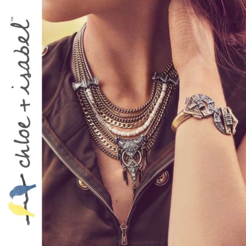 Chloe + Isabel Amulet Hinged Statement Bracelet - image 3